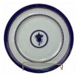 18th Century Chinese Export Armorial Porcelain Pla
