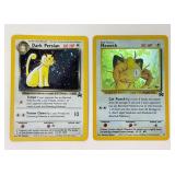 Pokï¿½mon Holographic Meowth and Holographic Dark Pe