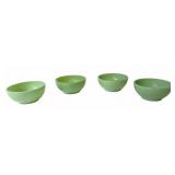 (4) Fire King Jadeite Cereal Bowls