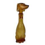 Mid Century Empoli Italian Glass Dog Decanter