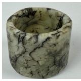 Antique Chinese Carved Jade Archer's Ring