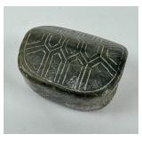 Chinese Carved Jade Tortoise Shell Form Bead