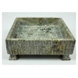 Archaic Chinese Carved Jade Footed Vessel