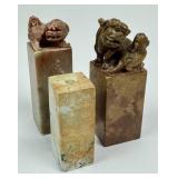 Chinese Stone Seals And Bead