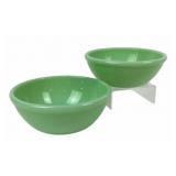 (2) Fire King Jadeite Restaurant Ware Soup/Cereal