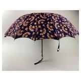 Umbrella Parasol Lucite Handle Floral