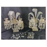 (2) Art Deco Candlestick Holders