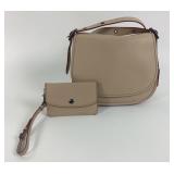 Light Tan 75th Anniversary Coach Pouch Saddle Bag