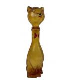 Mid Century Empoli Italian Glass Cat Decanter
