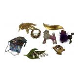 Brooches Incl. Monet, Austria, etc.