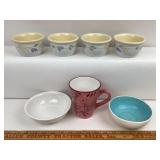 Corelle Custard Cups, Pfaltzgraff Bowl