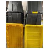 (4) 40 Gal. Heavy Duty Storage Containers w/ Lids