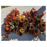Artificial Fall Floral Decorations With Sunflowers