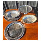 Metal & Silver-Plated Trays, Platters, and Pedesta