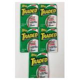 (5) Topps 1990 Traded Baseball Packs