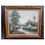 A. Kingston Landscape Oil Painting on Canvas
