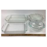 Pyrex Clear Glass Bakeware And Casserole Dishes