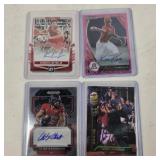 (4) Autograph Sports Cards
