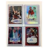 (4) Autograph Sports Cards