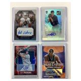 (4) Autograph Sports Cards