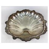 Poole Old English Silver Plate Footed Shell