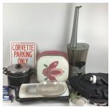 Corvette Parking Sign, Humidifier, Kitchen Items