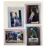 (4) Autograph Sports Cards