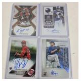 (4) Autograph Sports Cards