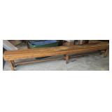 Solid Wood Bench 12 in. X 120 in. X 18 in. H