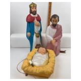 Blow Mold Nativity Characters