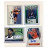 (4) Autograph Sports Cards