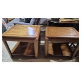 Wood End Tables (2)21 in. X 26 in. X 22.5 in.