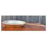 Lecellier Copper Frying Pan With Brass Handle
