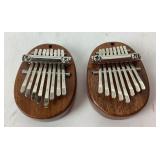 (2) Mini Kalimba 8-Key Thumb Piano Finger Harp