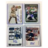 (4) Autograph Sports Cards