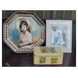 George Romney Tray, Framed Artwork, W. Roberts Tin
