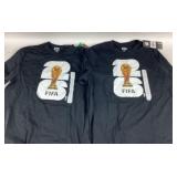 (2) Large Fifa World Cup 26 T-Shirts NWT