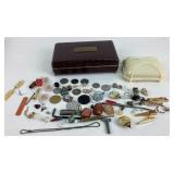 Butterfly Mini harmonica, polished stones, US Navy