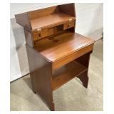 Wood flip-top secretary desk