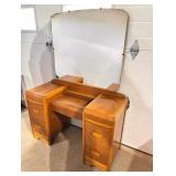 Art Deco Waterfall Vanity with mirror
