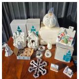 Lenox Candleholders, Ornaments, Pierced Pumpkin Vo
