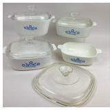 CorningWare Cornflower Casserole Dishes With Lids