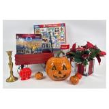 Ceramic Jack-oï¿½-lantern Thomas Kinkade Puzzle, dec