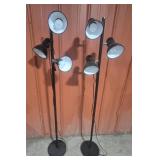 Black Floor Lamps With 3 Adjustable Lights