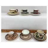 Teacup Saucer Pairs: Vernon Kilns, Keramikos