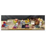 Glassware, Vases, Kitchen Knives, Candles