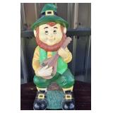 1995 Art Line Leprechaun Figurine With Mandolin