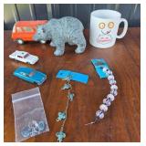 Dinky, TootsieToy Cars, Wolf Sculpture, Jewelry, G