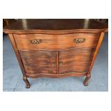 Wooden Sideboard With Brass Hardware