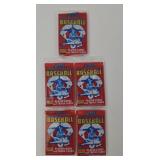 (5) Score 1988 Baseball Packs